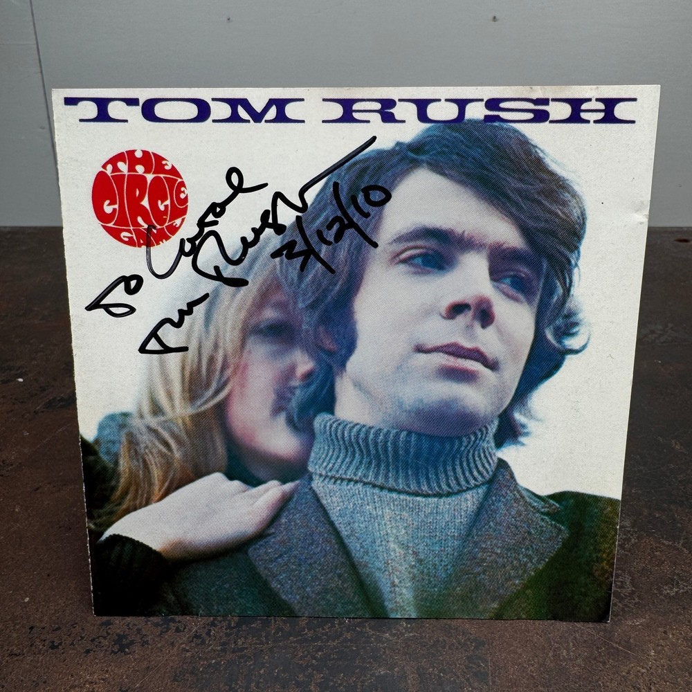 TOM RUSH - The Circle Game CD INSERT - SIGNED