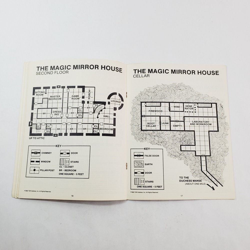 Advanced D&D Module EX2 The Land Beyond The Magic Mirror TSR 9073 1983
