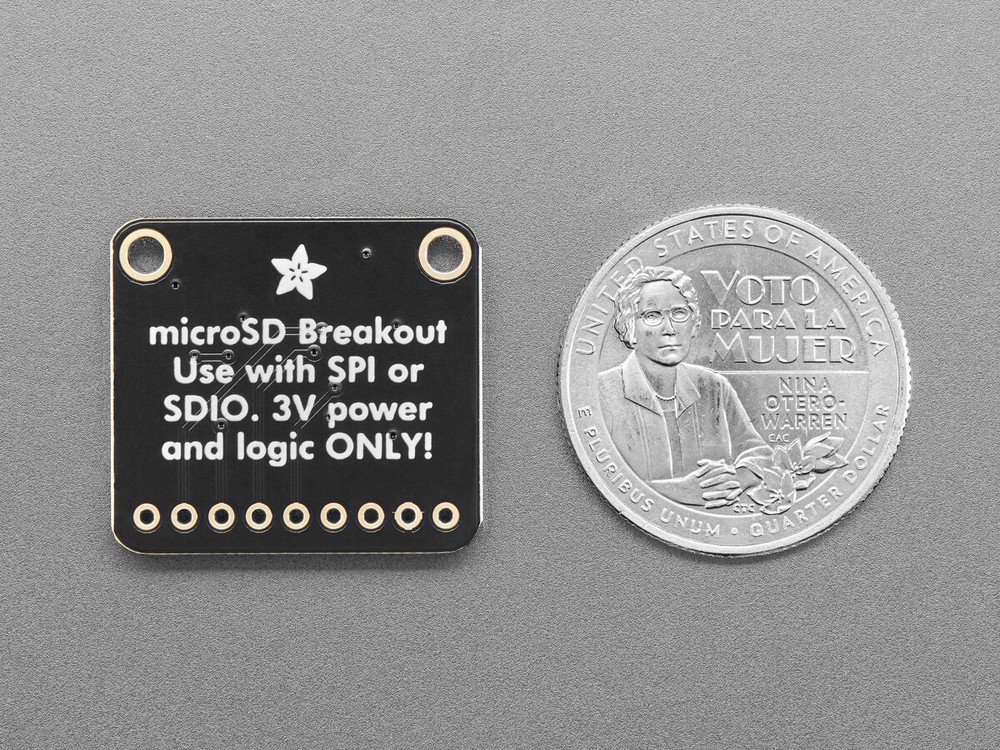 Adafruit MicroSD SPI or SDIO Card Breakout Board - 3V ONLY!, 4682