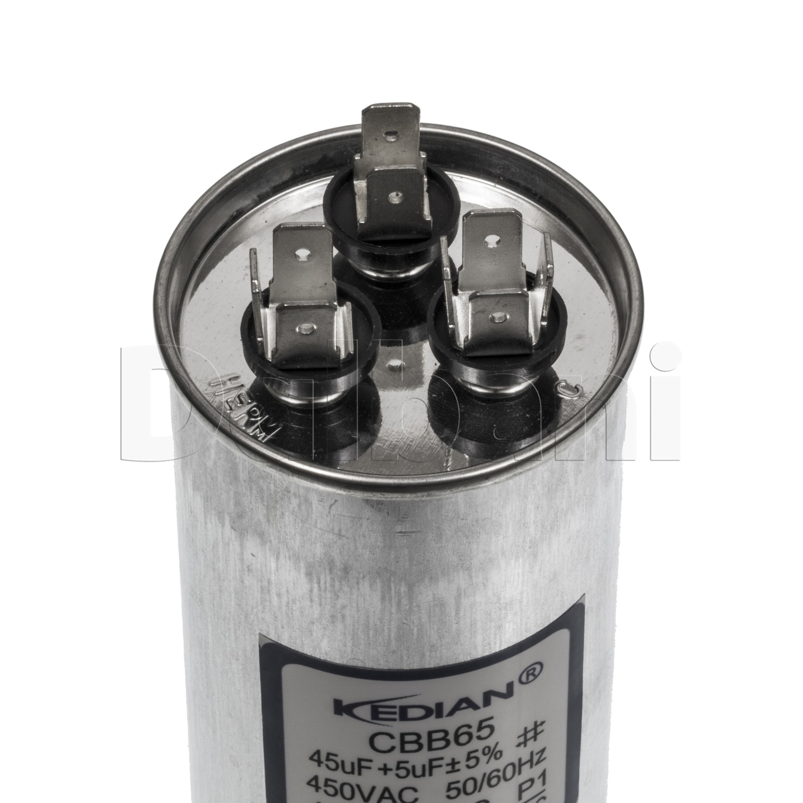New 45+5 uf Round Dual Run AC Capacitor 450V 45+5MFD 40/85/21 50X140mm CBB65