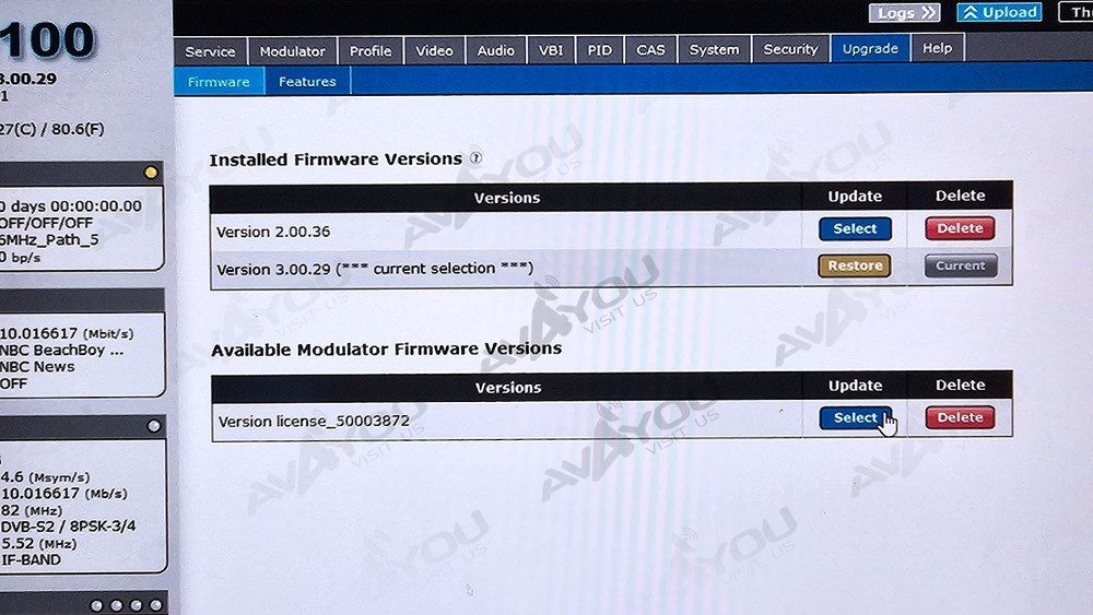 Adtec EN-100 1080 MultiCodec Encoder Modulator BISS QPSK QAM APSK L-Band IF