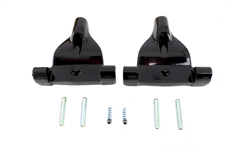 Passenger Footboard Support Set Black for Harley-Davidson