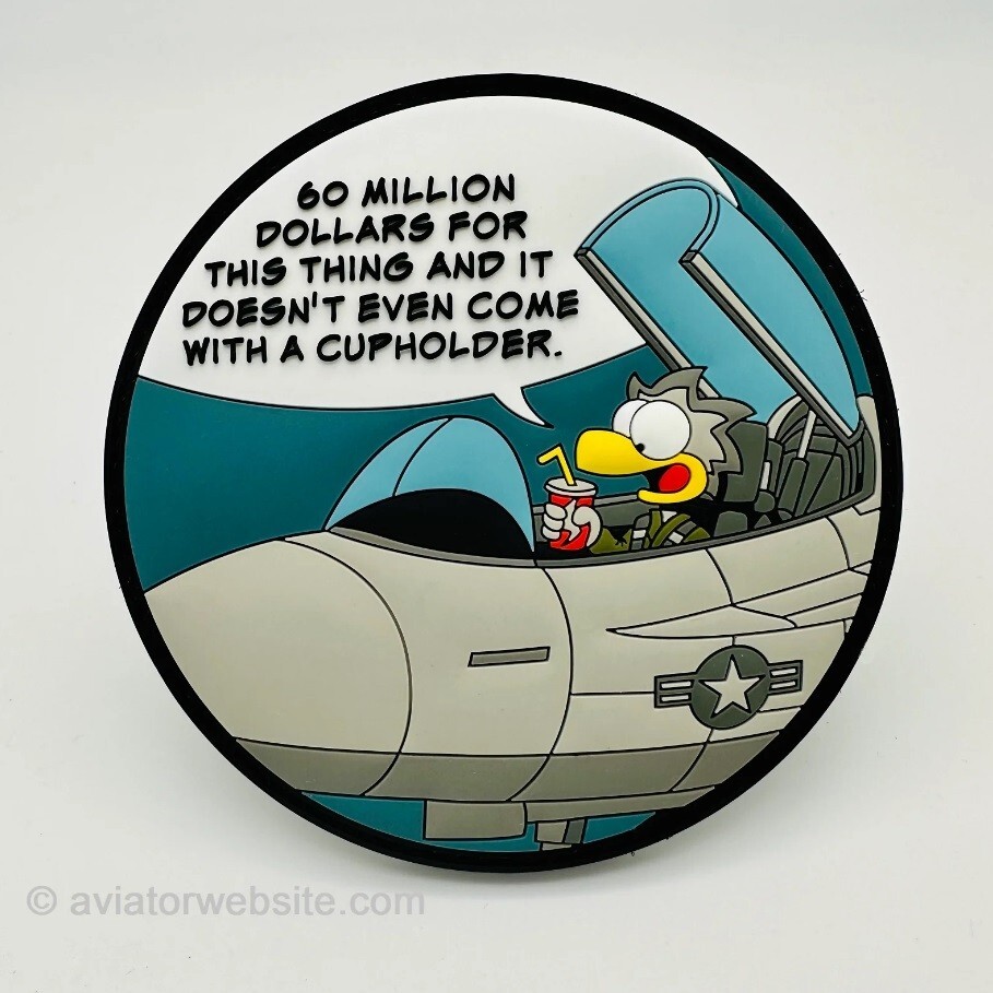 "CUP HOLDER" - PVC MILITARY MORALE PATCH