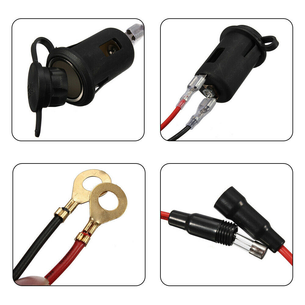 Cigarette Lighter Socket Power Outlet Socket Receptacle Car Motorcycle ATV 12v