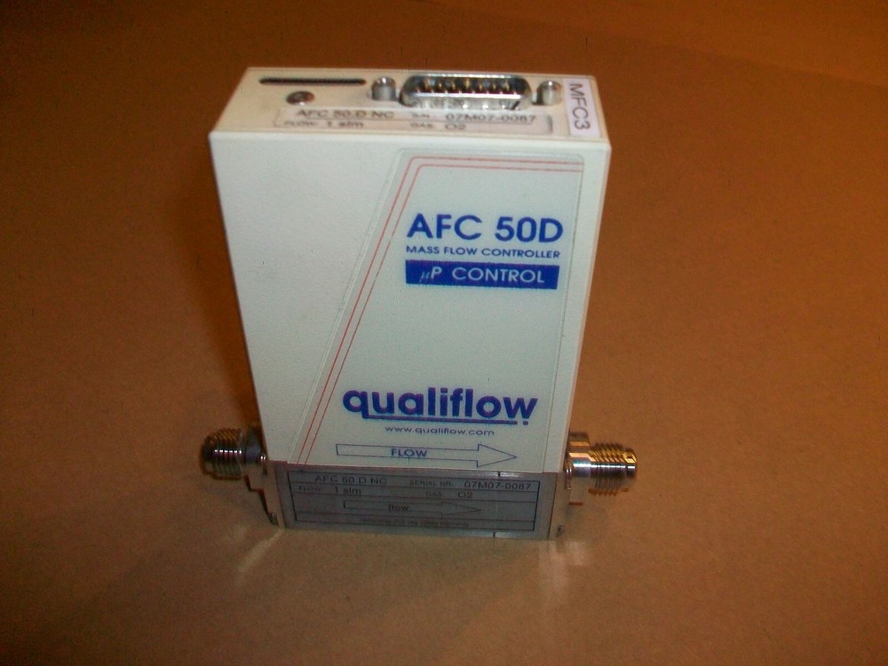 Qualiflow Mass Flow Controller AFC 50.D NC 1slm Flow Rate  Gas: N2