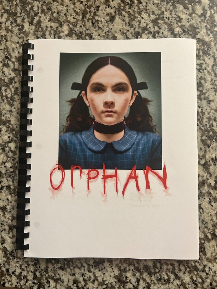 Orphan Horror Movie Script Reprint Full Screenplay Script