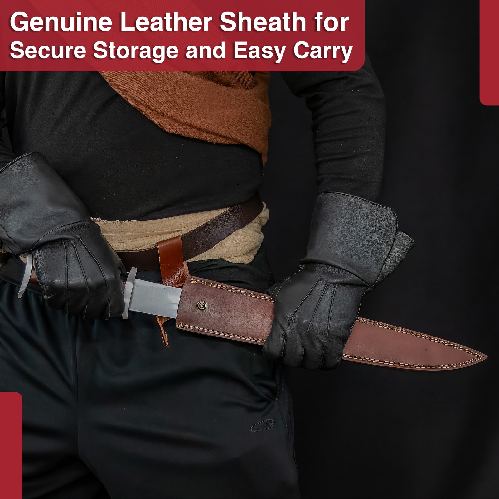 13th Century Knightly Sieghard Medieval Dagger Steel Full Tang Unsharpened LARP