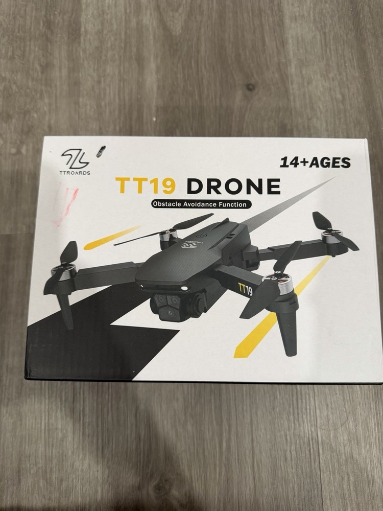TT19 Drone with 1080P Camera Orange Foldable Quadcopter Obstacle Avoidance