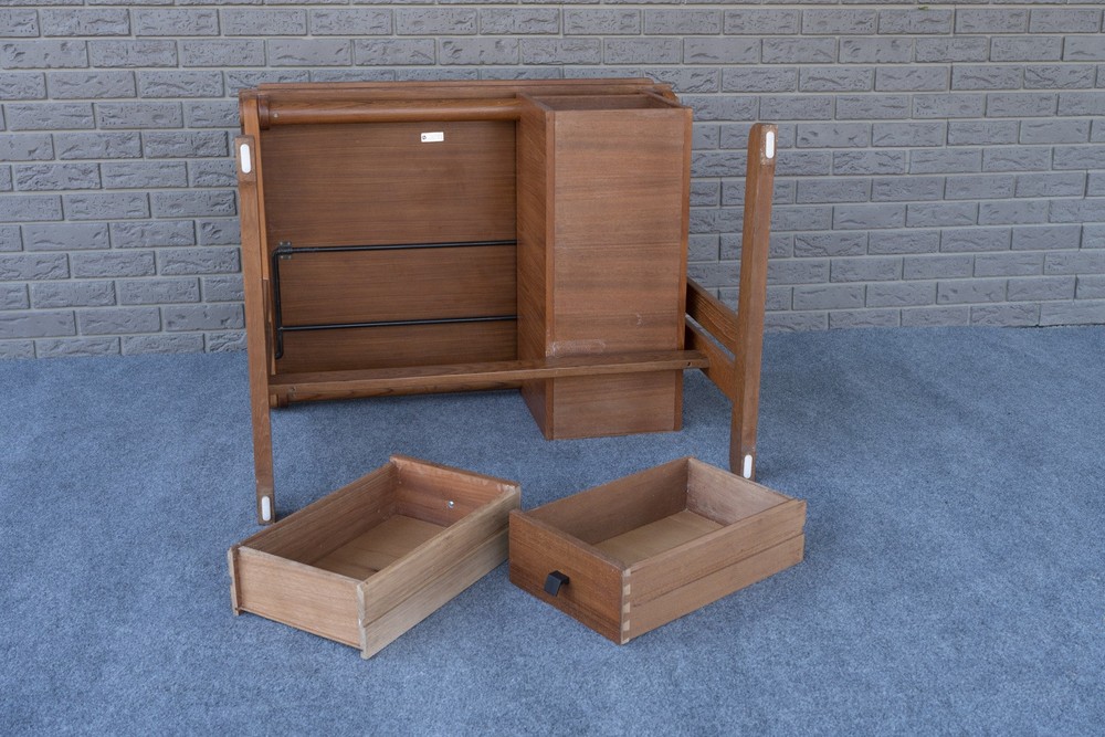 Mid Century Danish Modern H. Sigh & Søns Adjustable Teak Drafting Table Desk