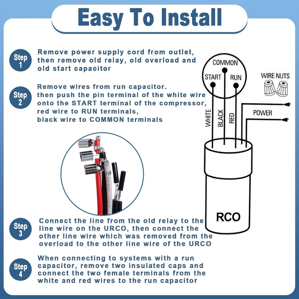 Refrigerator & Freezer Compressor Kit - 115VAC=