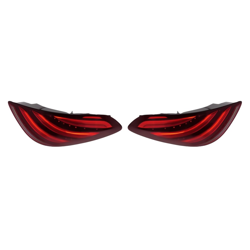 Tail Lights for 2014-2016 S-Class W222 Left Right Black Red LED Sequential