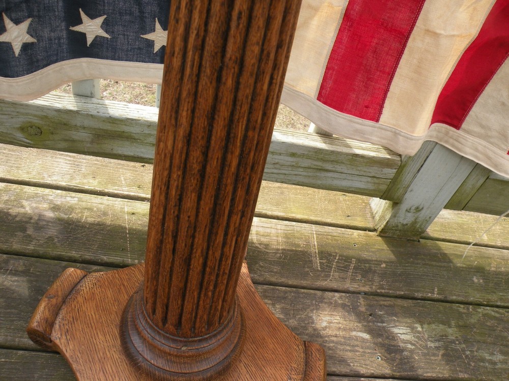 Solid Oak antique tall plant stand