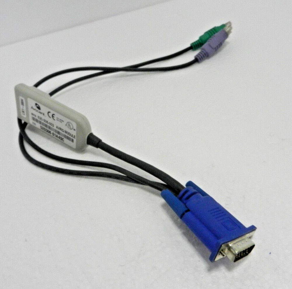 Avocent AVRIQ-PS2 520-306-002 PS2 KVM Server Interface Cable Adapter Module