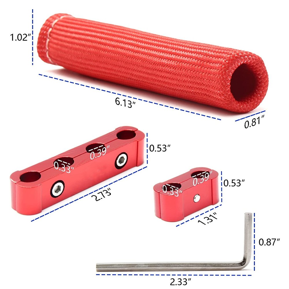 Red Spark Plug Protect Boot Car Engine Spark Plug Wire Separator Looms Dividers