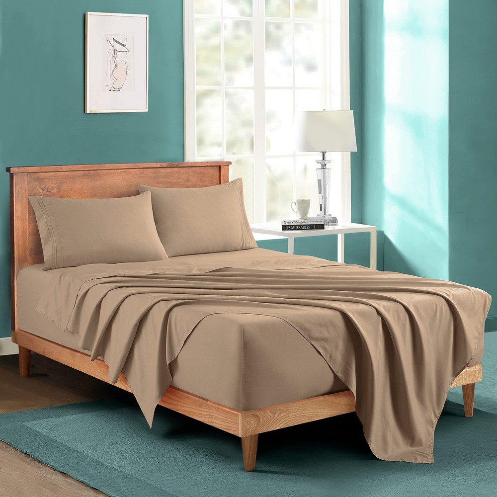 Extra Deep Pocket Full Size Sheets Set - Hotel Luxury 1800 Thread Count Sheet...