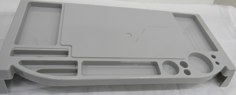 Smart Home Desk Top Computer Organizer Stand in Grey