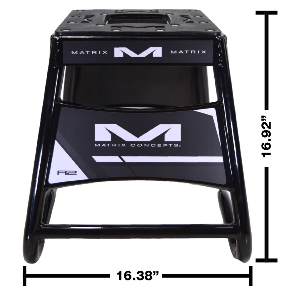 Matrix Concepts A2 Aluminum Motorcycle Stand – Black