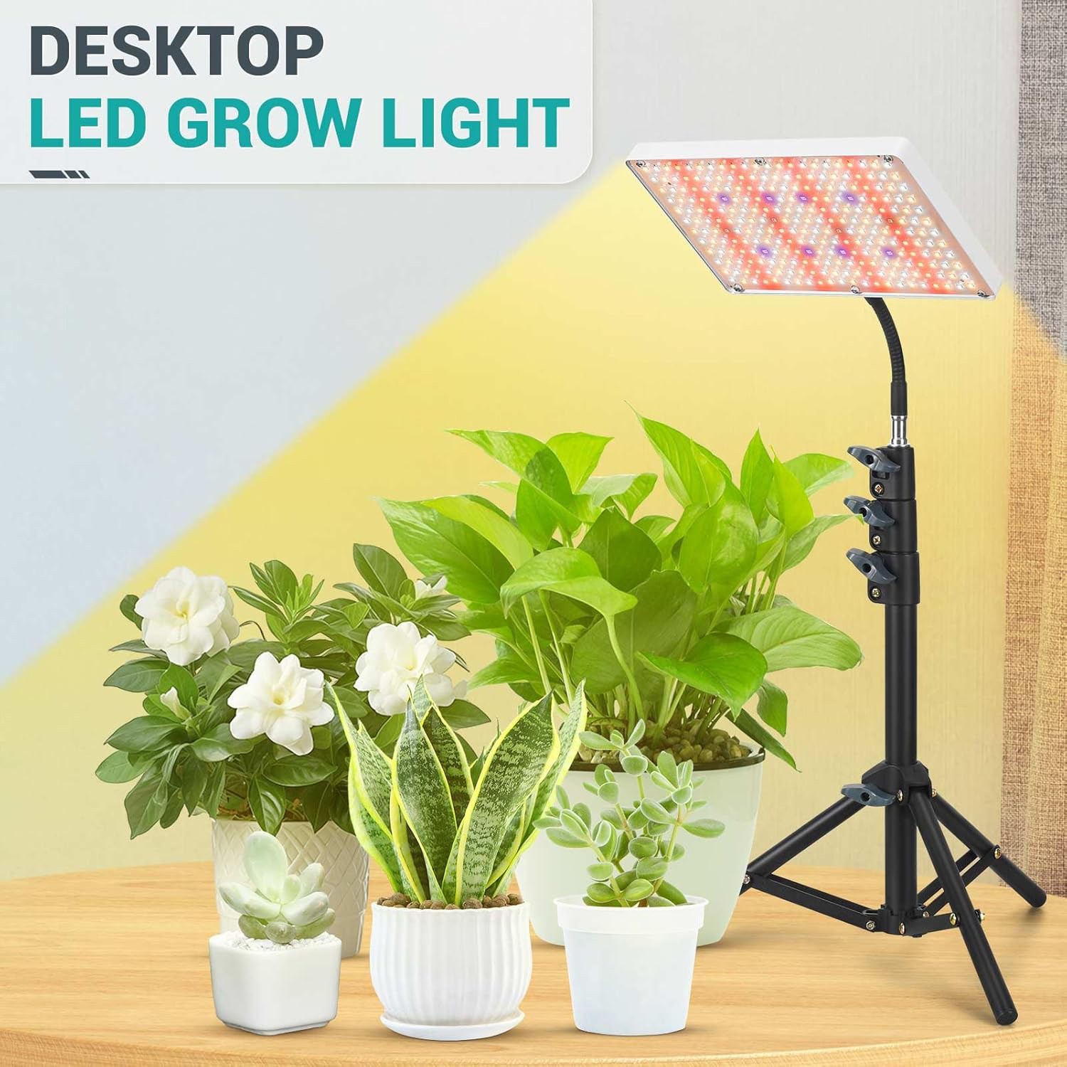 LED Full Spectrum Grow Light with Stand for Indoor Plants