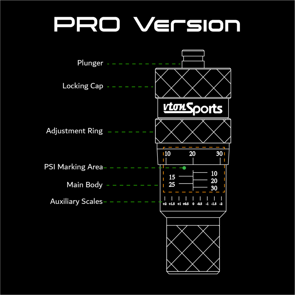 Vtonsports PRO Tire Deflators Automatic Adjustable Air Down Kits For Offroading