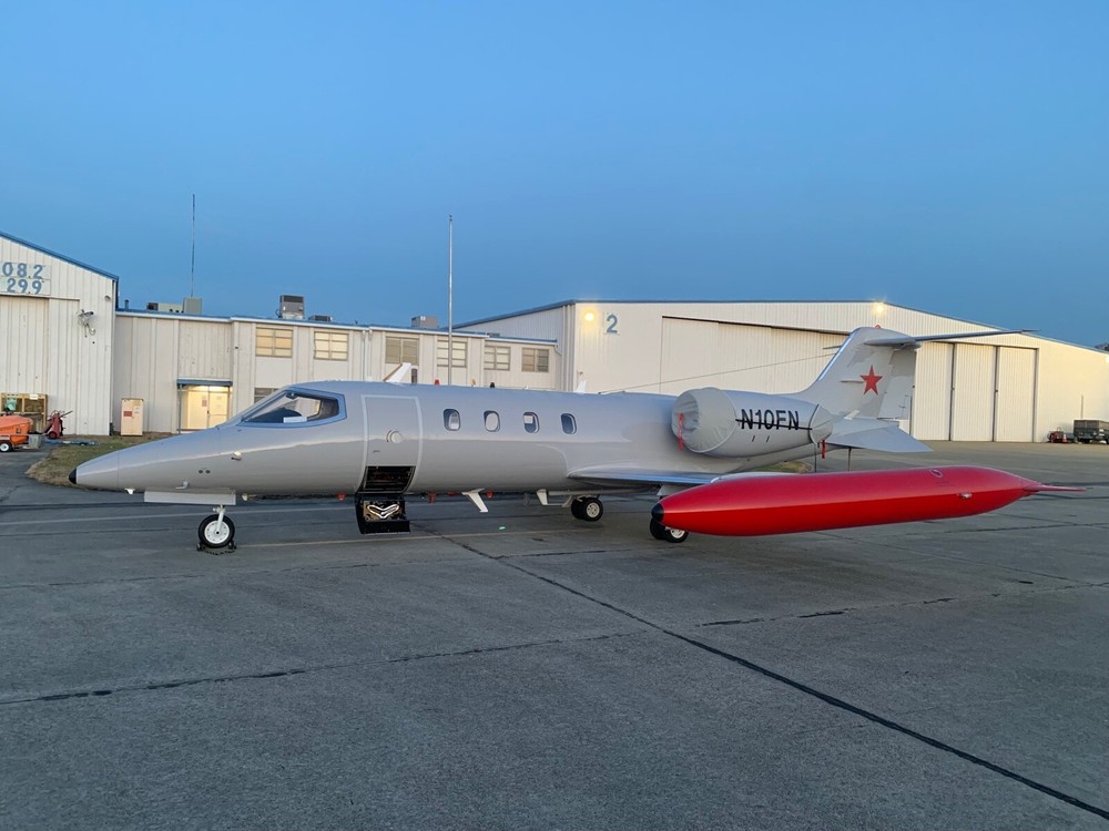 Learjet Patch with 1,000 HOURS C-21 USAF Business Jet