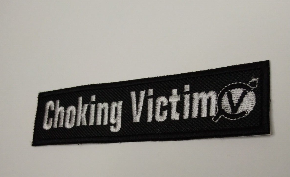 Choking Victim Embroidered Patch High-quality Leftover Crack
