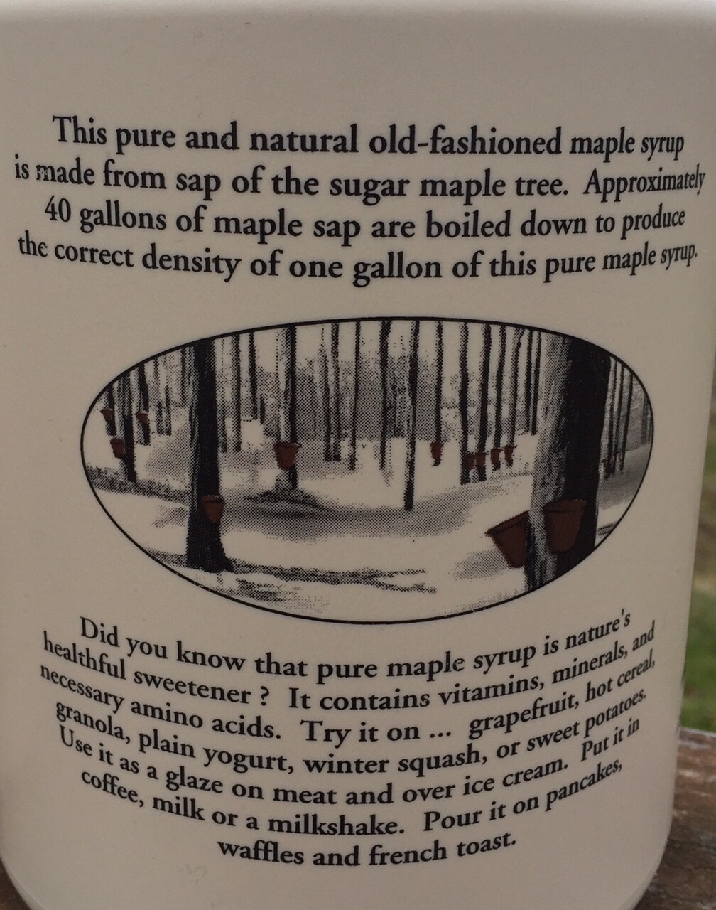 100% Pure Maple Syrup Grade A - New York, Gallon, 1/2 gallon, Quart, Pint