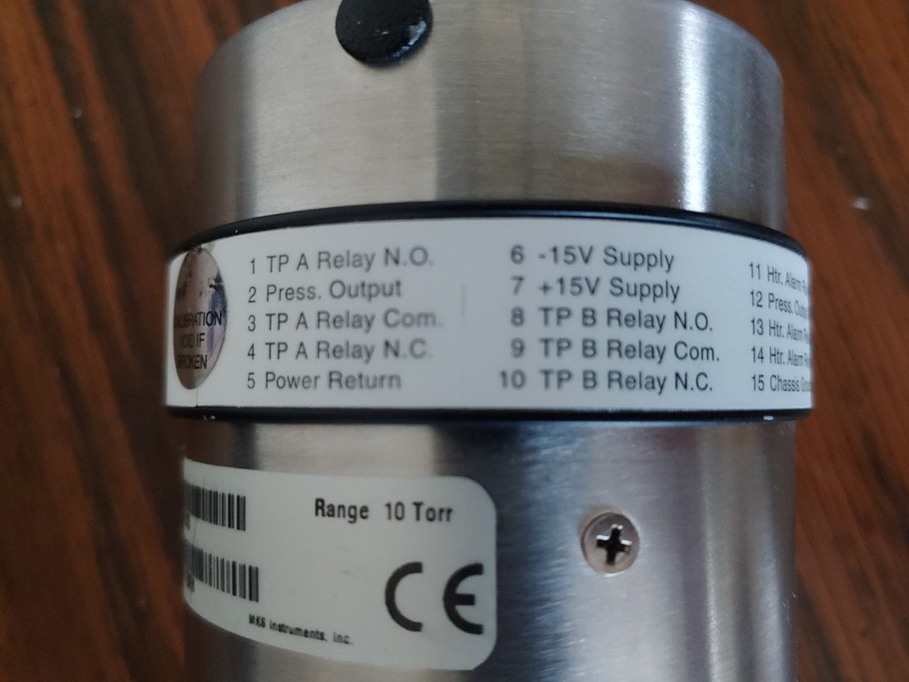 MKS Baratron 631B11TBFH Heated Capacitance Manometer 10 Torr Range
