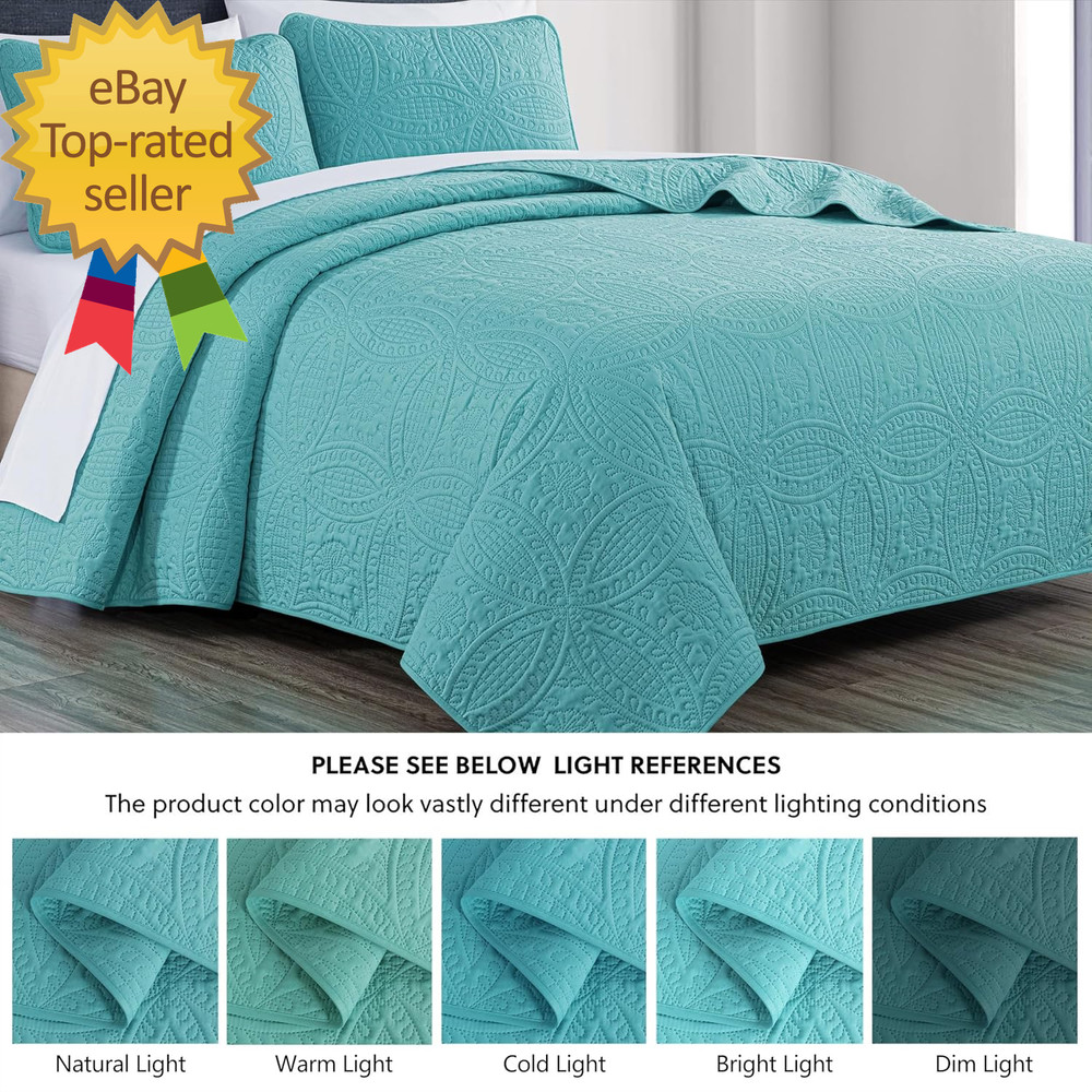 Austin 3 Piece Oversized Bedspread Coverlet Set