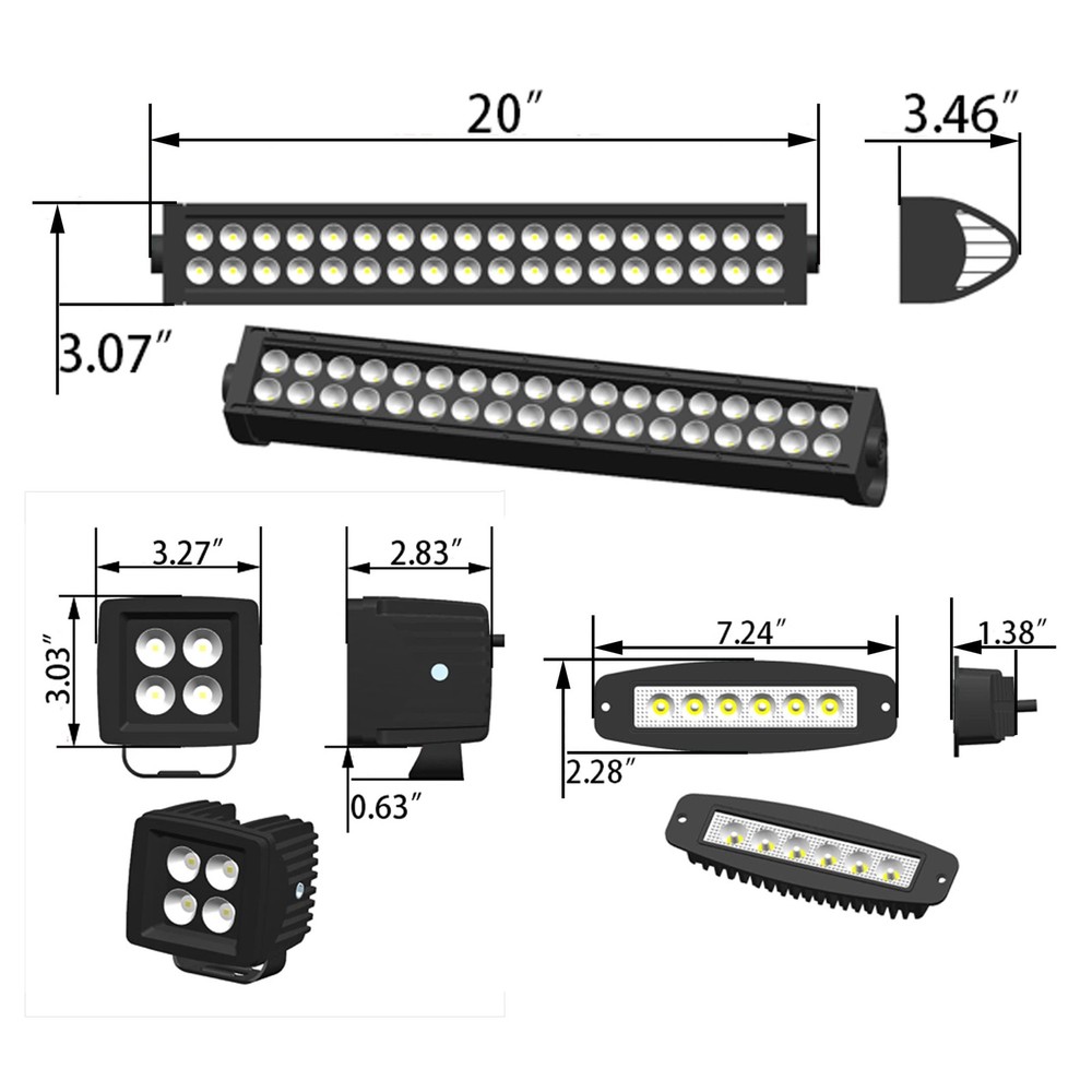 Front Bumper Black for Wrangler Gladiator Winch Plate D-Rings Lights