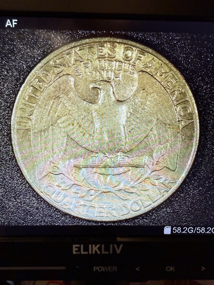 1982 P Quarter Error Obverse Partial Collar Error