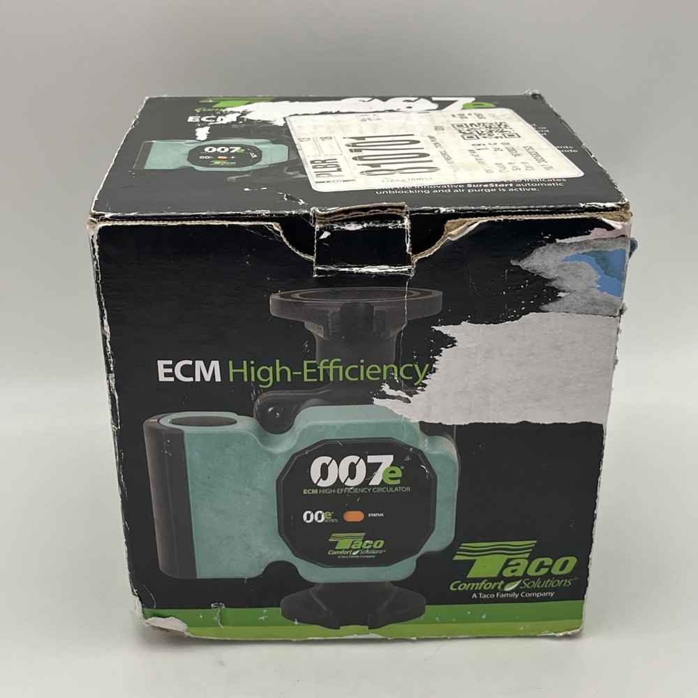 UNTESTED Taco 007e ECM High Efficiency Variable Speed Circulator Pump A30