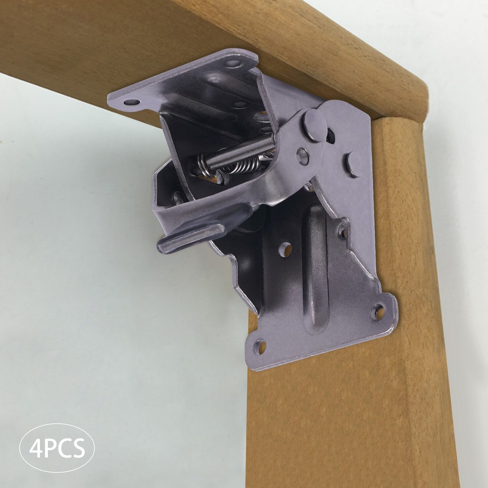 4* Folding Brakcet 0°-90° Table Folding Hinges Table Self Lock Extension Support