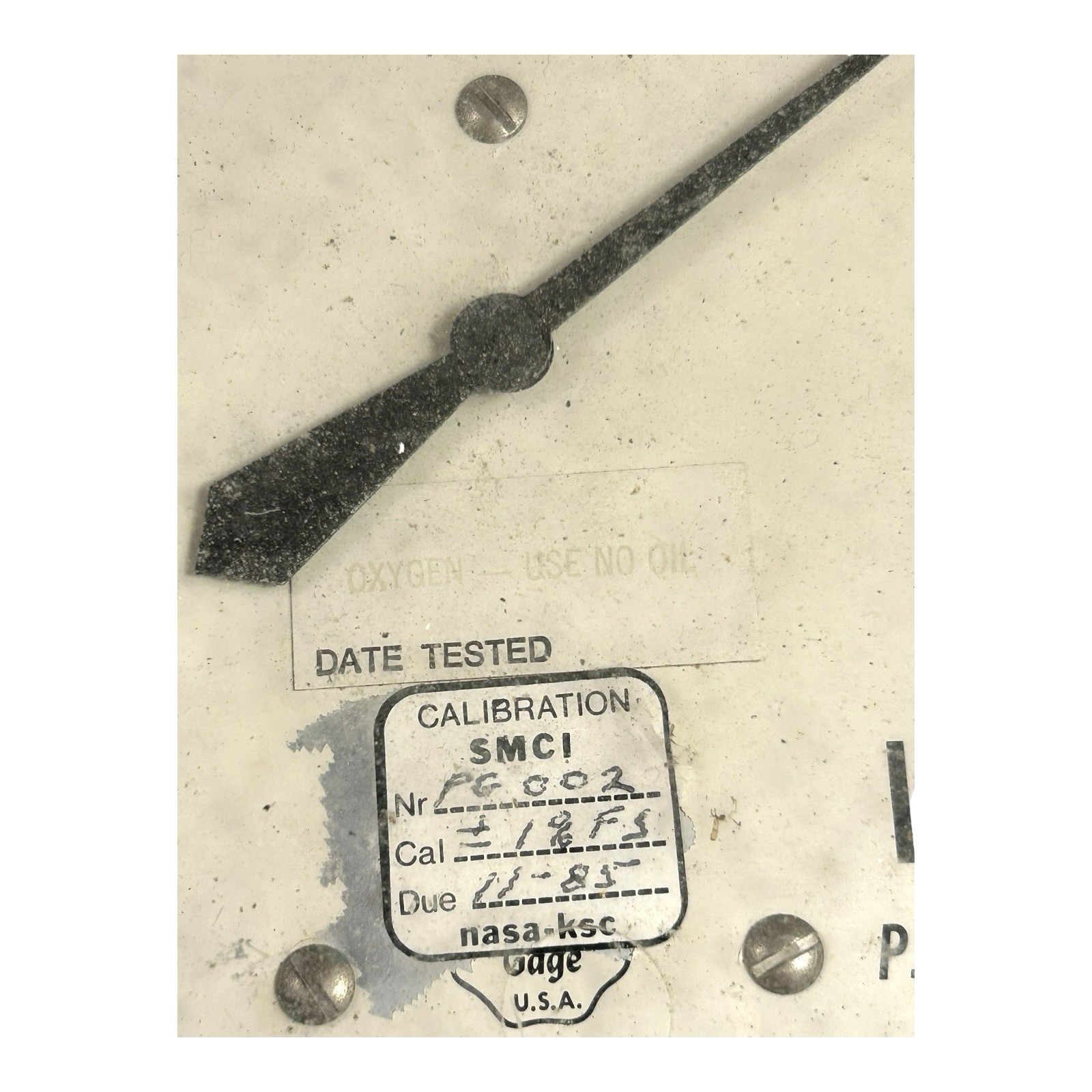 Vintage Genuine NASA Saturn V ACCO Pressure Gauge