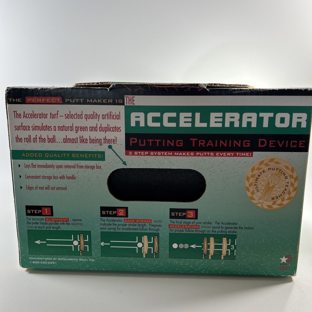 Golf Training The Accelerator Training Device Practice Mat with 3-Step System