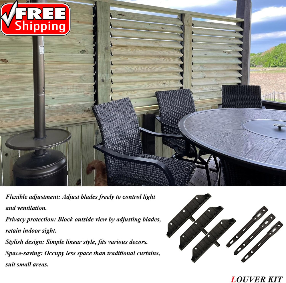 Louver Bracket Kit, Deck Sunblind System, Shutters Hardware System for Windows G