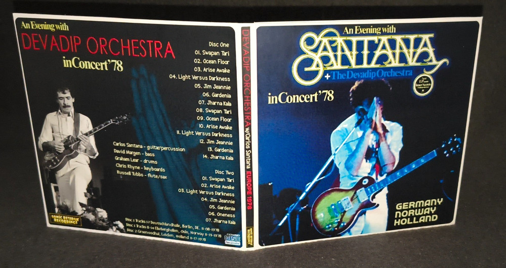 Santana Germany 1978 Gate Fold 2CD Package NEW