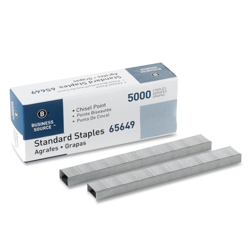 5000 Box Silver Staples for Standard Staplers Chisel Point 30 Sheets Galvanized