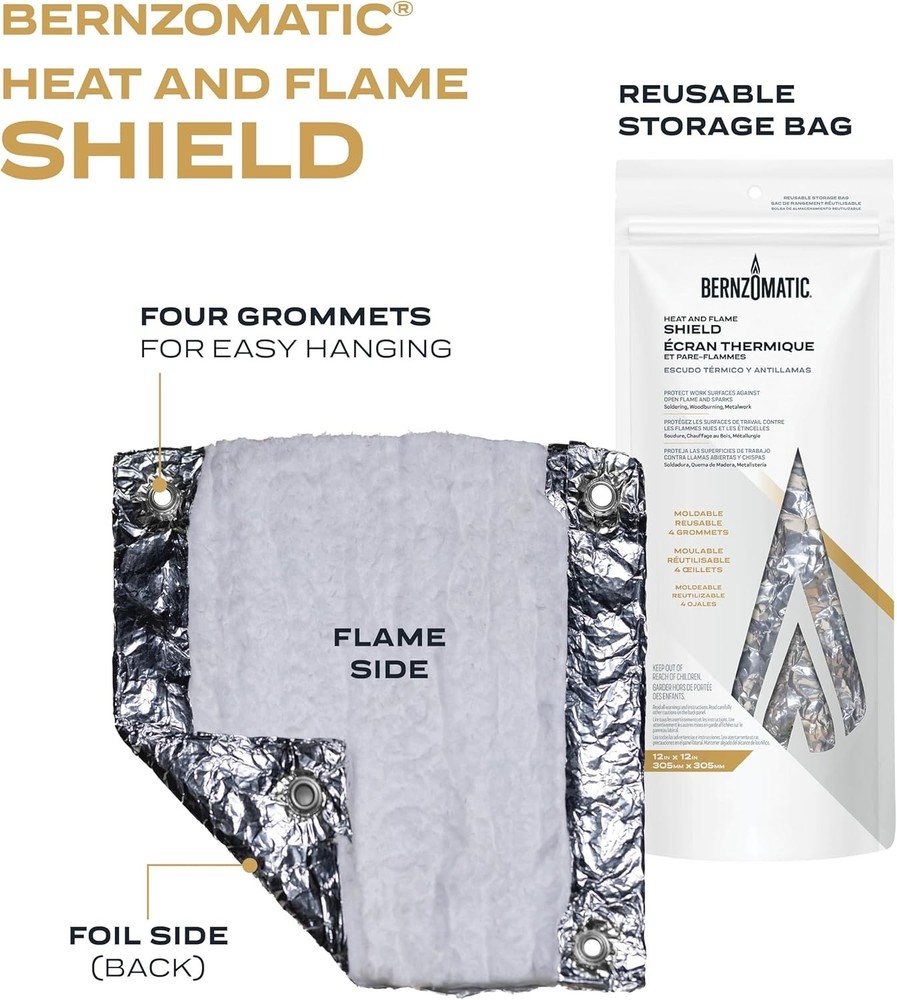 Bernzomatic Moldable Heat and Flame Shield with FormFoil Technology