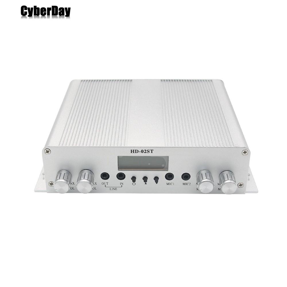 25W FM Transmitter Stereo PLL Broadcast Radio Station with DC Power Supply