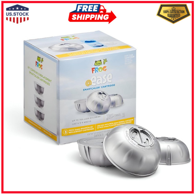 FROG @Ease Replacement SmartChlor Cartridge for use with Hot Tub Floating System
