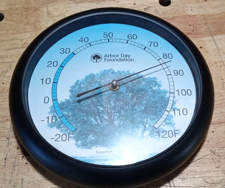Arbor Day Foundation Outside/inside Wall Thermometer 10"