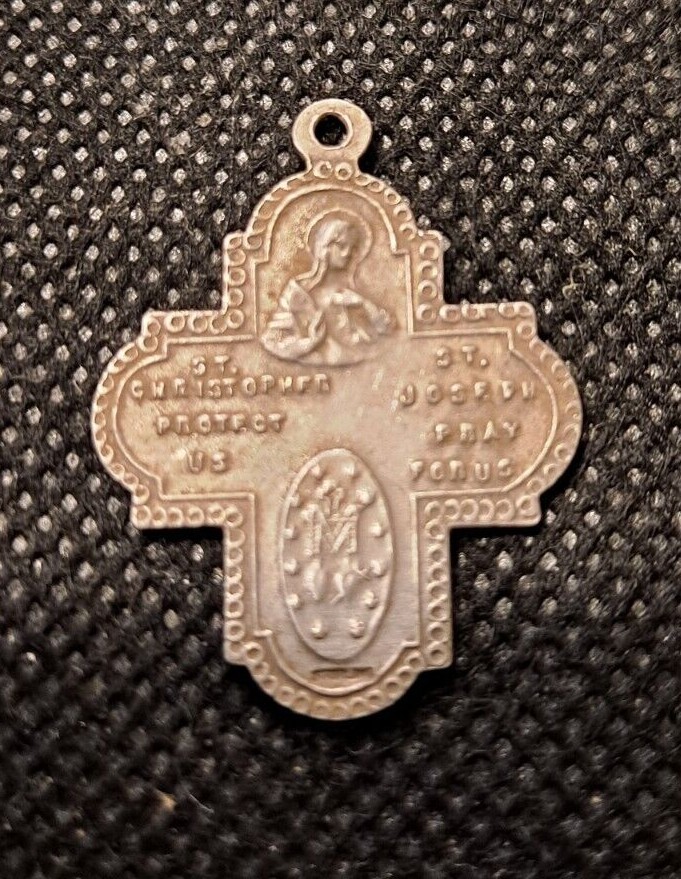 CROSS - ST. CHRISTOPHER - ST. JOSEPH TOKEN! e5751SDC2