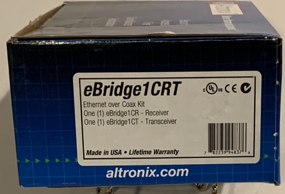 Altronix eBridge1CRT Ethernet over Coax Kit
