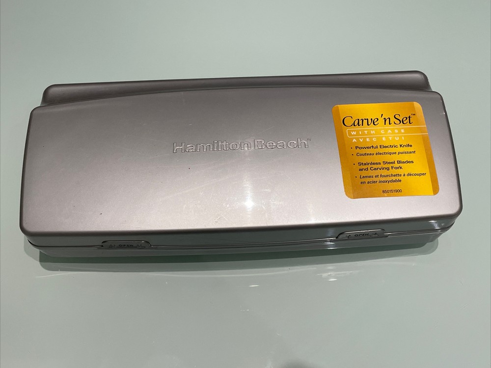 Hamilton Beach Electric Knife with Case - White