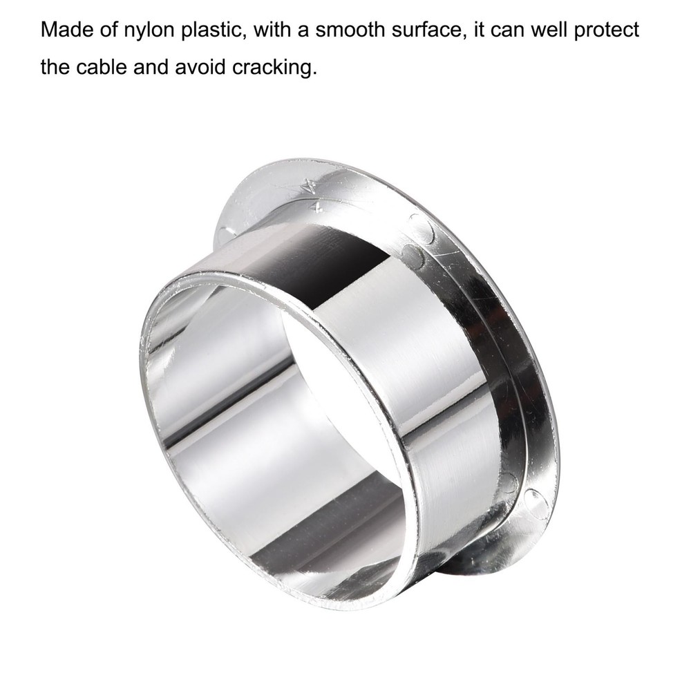 Eyelet Desk 36mm Nylon Silver Tone 3 Pack