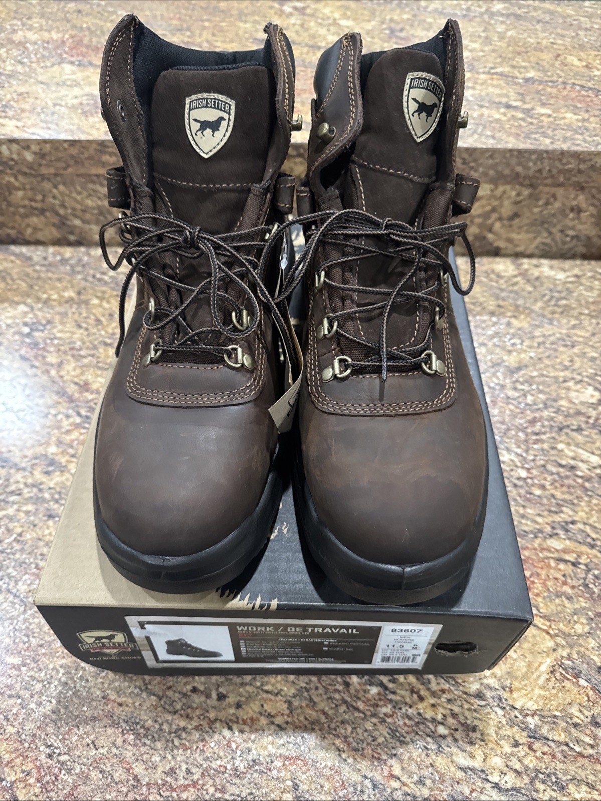 Irish Setter Ely 83607 Electrical Hazard Work Boots Brown  11.5  D/M