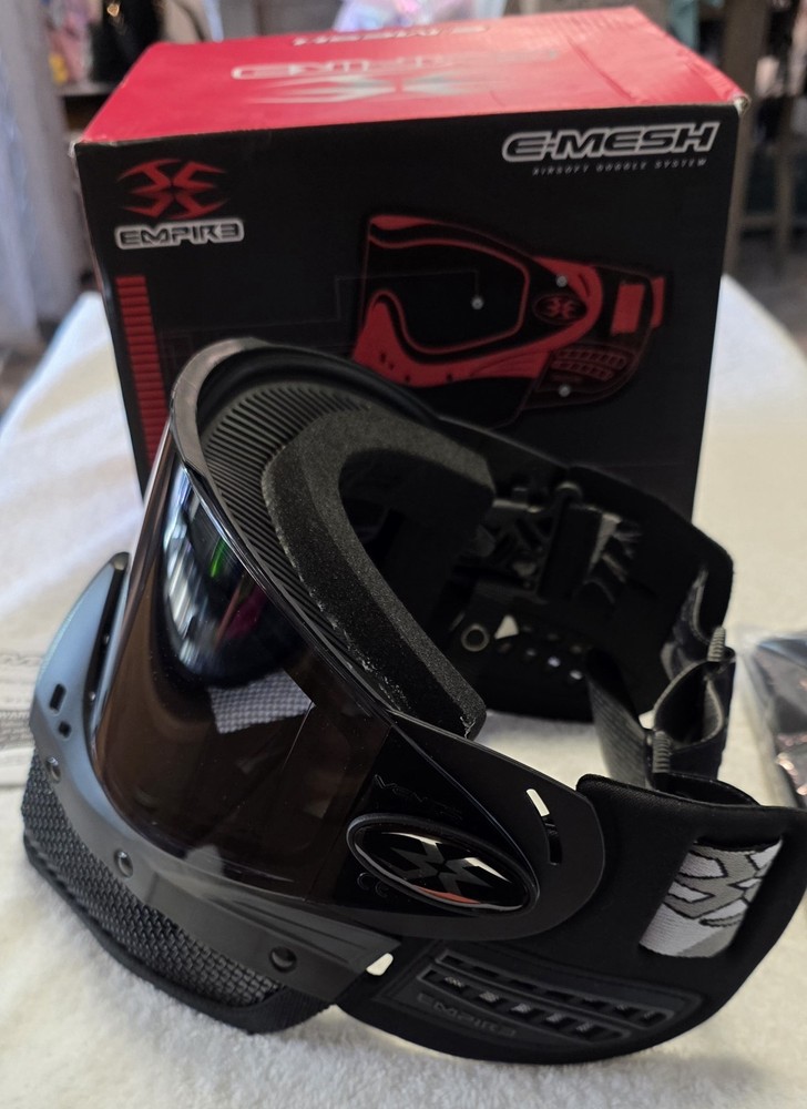 Empire E-Mesh Airsoft Goggles Black - Thermal Smoke Lens