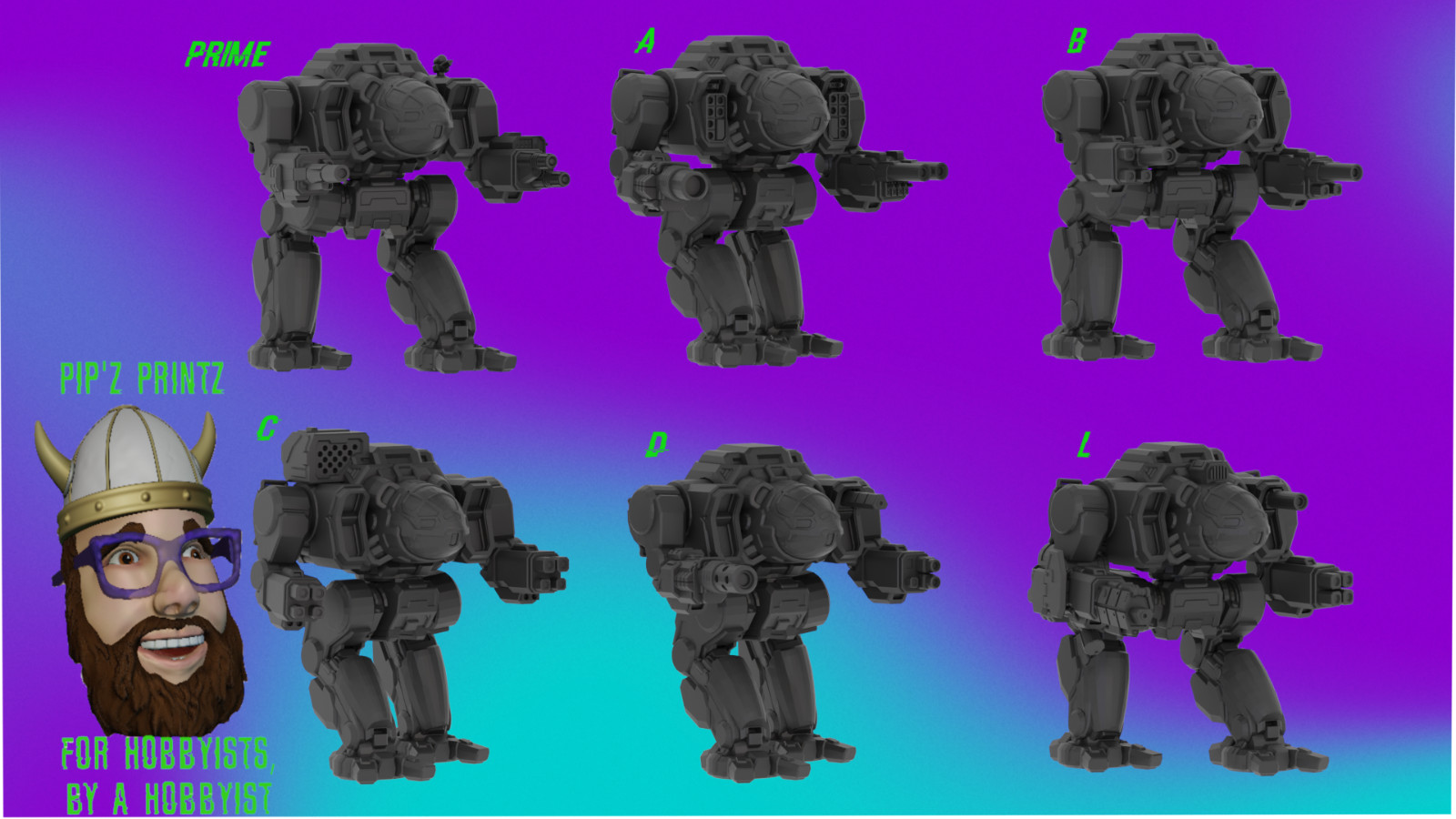 Iron Cheetah Alternate Mech Model For Battletech 6mm-10mm-15mm
