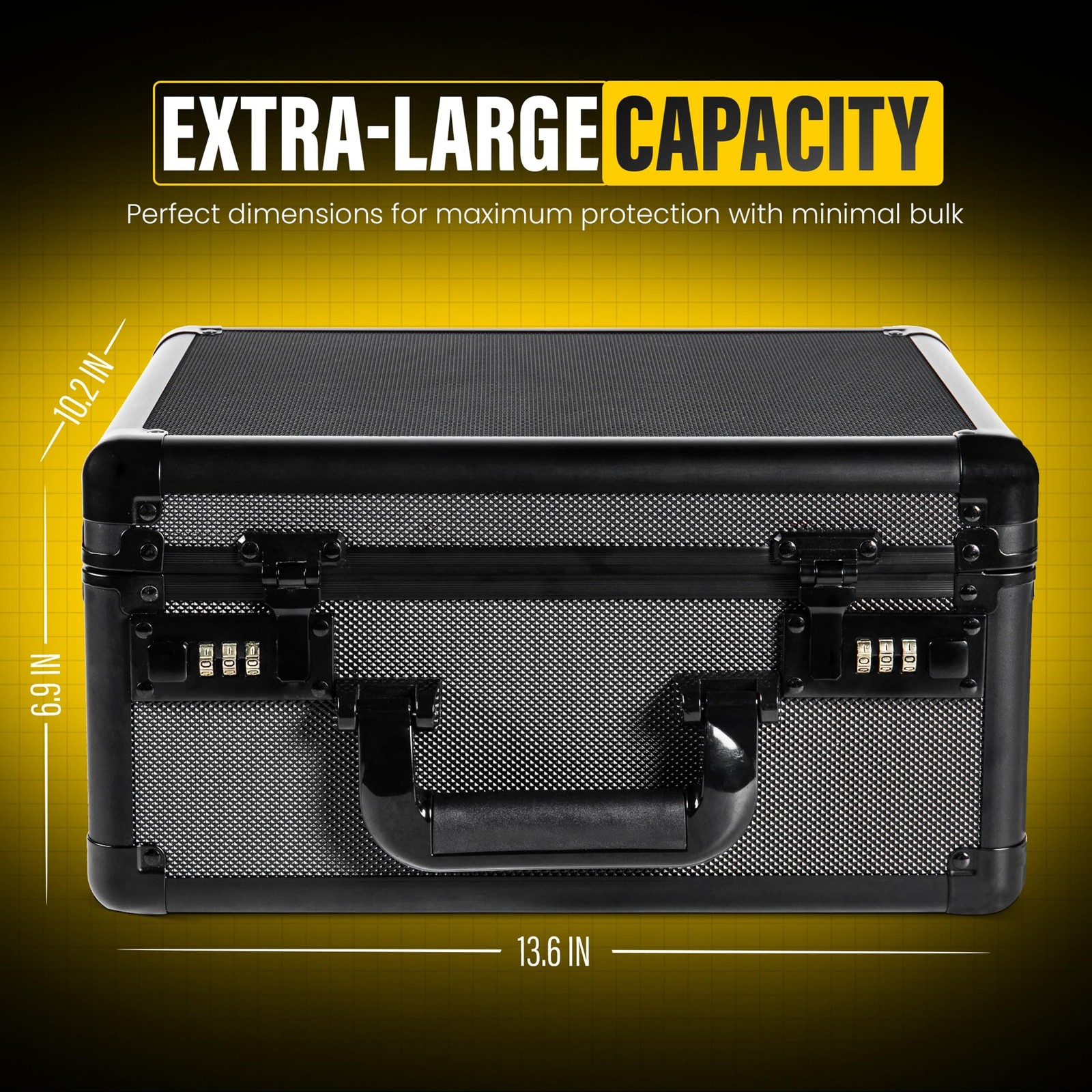 Graded Card Storage Box with Combination Lock – Waterproof Slab Carrying C