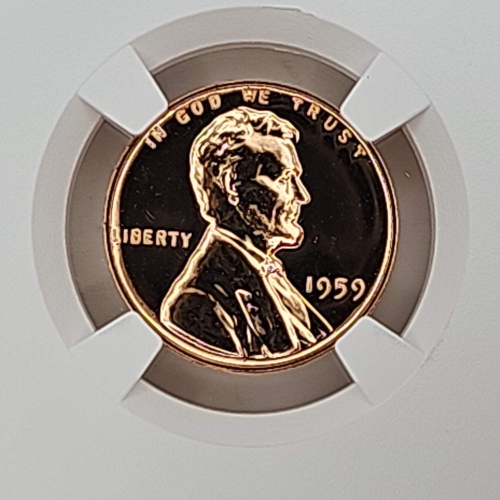 1959 1C PF68 RD NGC Lincoln Memorial Proof Cent
